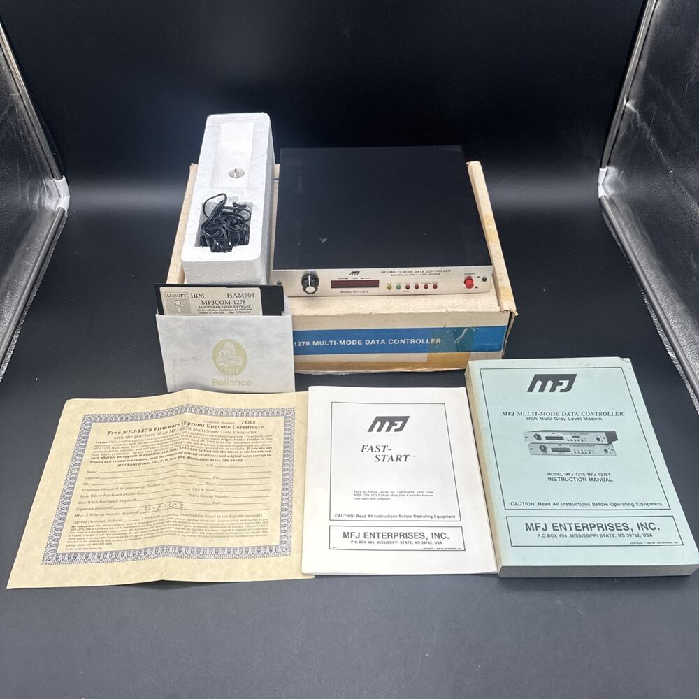 MFJ-1278 TNC2 Packet Radio Controller Data Modem – Multi-Mode Data Brand New NOS